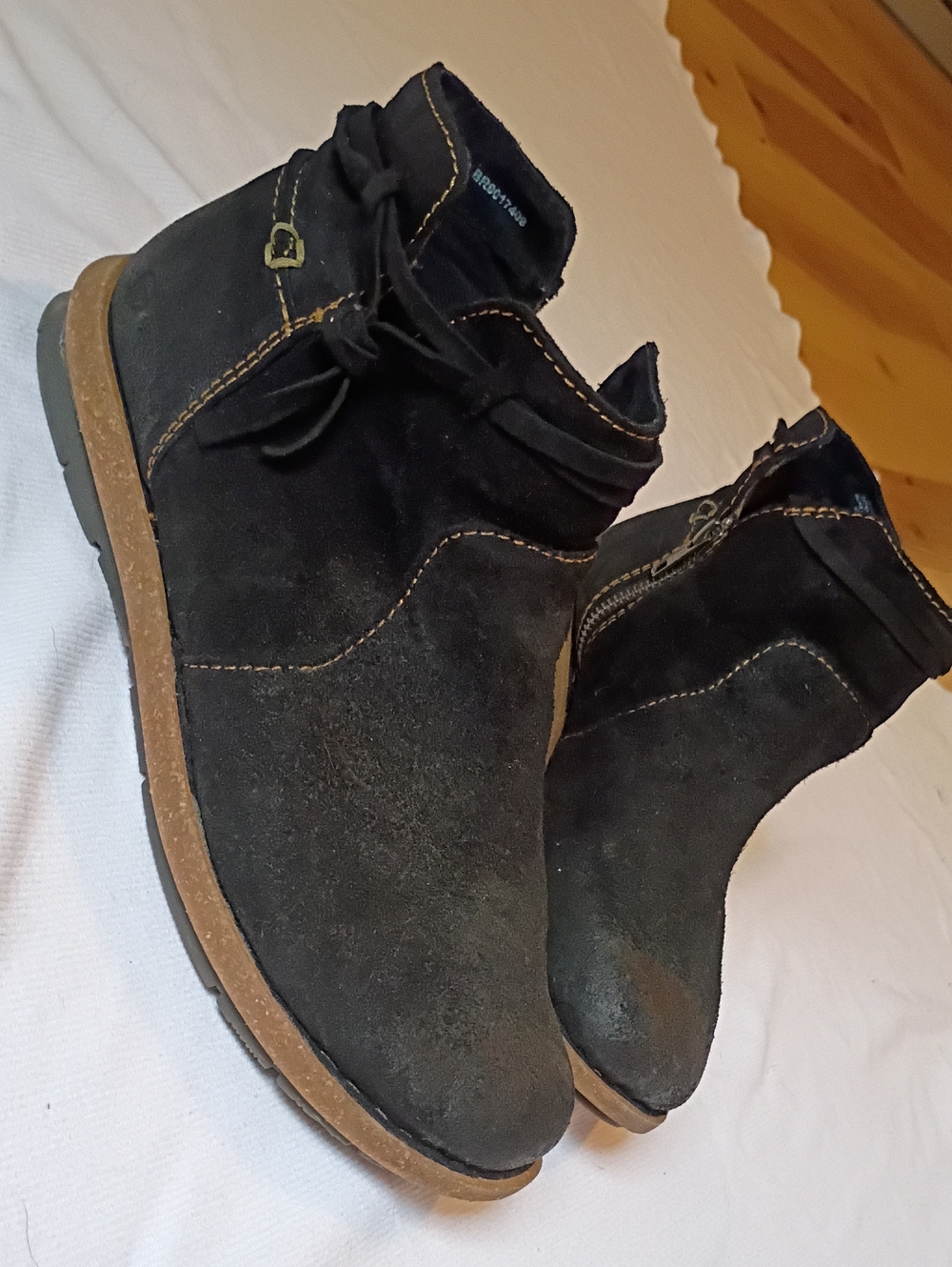 Born Women's Black Suede Ankle Boot